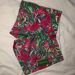 Pink and Green Lilly Pulitzer Callahan Shorts